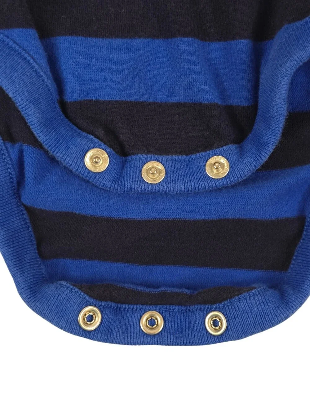 Baby Gap Brannan Bear Stripe Outfit Set 6-12M Boys Blue Cotton Bodysuit Pants